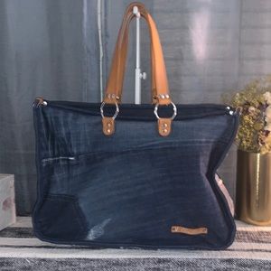 J. Christine Denim Tote Bag